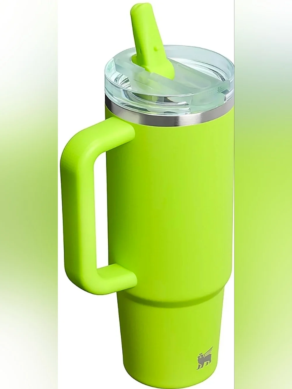 Stanley 30oz Quencher ProTour Flip Straw Tumbler In Chartreuse. NEW - Picture 4 of 8